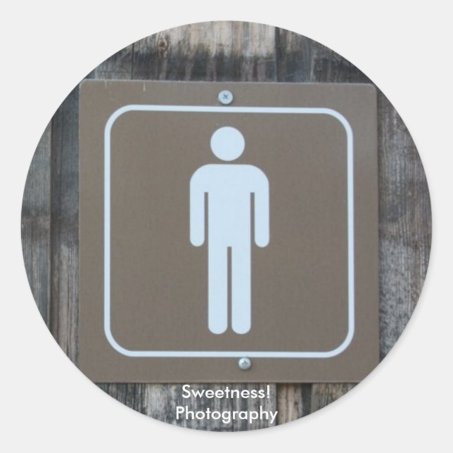 Mens Room Sticker (Front)