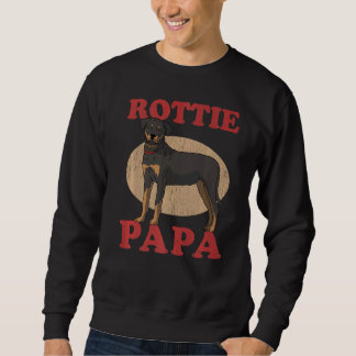 Mens Rottie Papa Dog Owner Rottweiler Sweatshirt