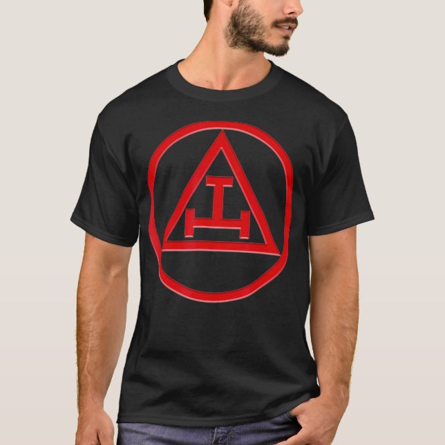 Mens Royal Arch Freemason York Rite Masonic T-Shirt (Front)