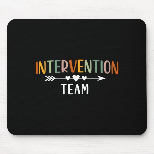 Mens rti team response intervention teacher school mouse pad (Front)