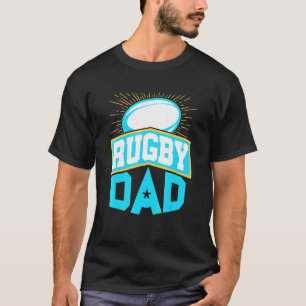 Mens Rugby Dad Father Fathers Day T-Shirt