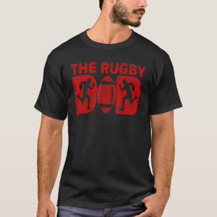 Mens Rugby Sports Vintage Style The Rugby Dad Fat T-Shirt