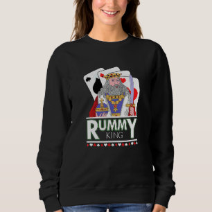 Mens Rummy King Gin Two-Player Card Game Rum And G Sweatshirt