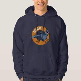 Men's RVRR Cartoon Logo Navy Hoodie