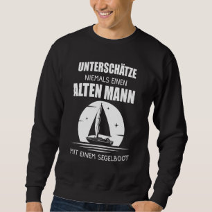 Mens Sailing Beer Captain Sailboat Sweatshirt