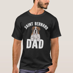 Mens Saint Bernard Dad St Bernard Dog Dad T Shirt