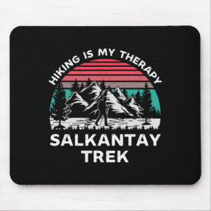 Mens salkantay trek hiking is therapy outdoor mouse pad
