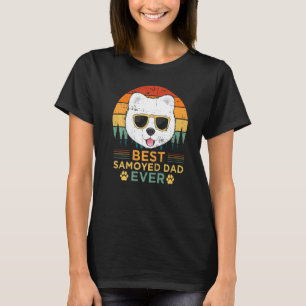 Mens Samoyed Dog Vintage Best Samoyed Dad Father' T-Shirt