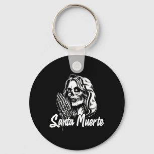 Mens Santa Muerte Calavera Mexico Skeleton Skull Key Ring