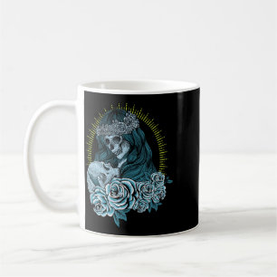 Mens Santa Muerte Female Deity Mexican Government Coffee Mug