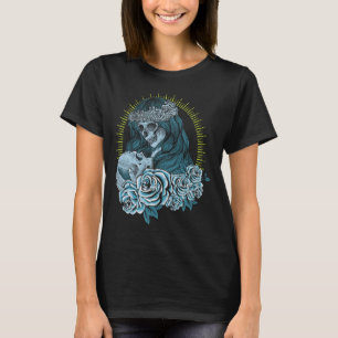Mens Santa Muerte Female Deity Mexican Government T-Shirt