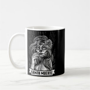 Mens Santa Muerte Female Deity Satanic Mexican Coffee Mug