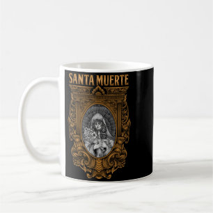 Mens Santa Muerte Mexican Female Deity Sugar Skull Coffee Mug
