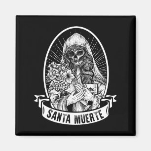 Mens Santa Muerte Mexican Government Agencyd Sugar Magnet