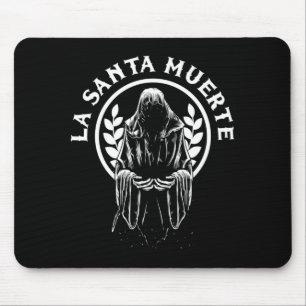 Mens Santa Muerte Mexico Calavera Skeleton Skull Mouse Pad