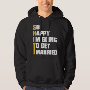 Mens Sarcastic Bachelor Party Stag Groomsmen Getaw Hoodie