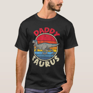 Mens Saurus Daddy I Velociraptor I Family Matching T-Shirt