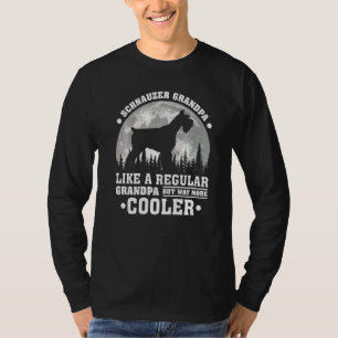 Mens Schnauzer Grandpa Vintage Schnauzer Dog Fath T-Shirt