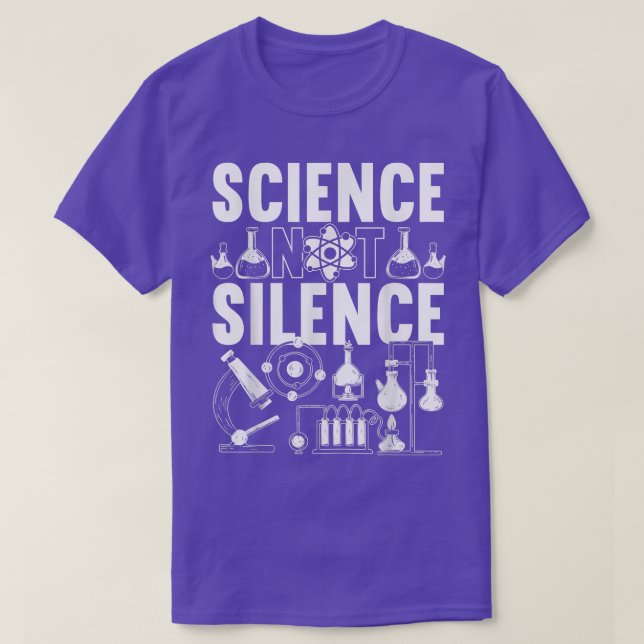Mens Science Not Silence  T-Shirt (Design Front)
