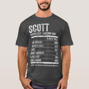 Mens Scott Nutrition Personalized Name Funny Name T-Shirt
