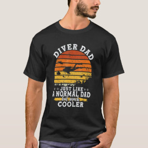 Mens Scuba Diving Graphic Dads And Men Scuba Div T-Shirt