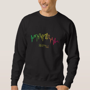 Mens Seattle Washington Skyline For Tourists And C Sweatshirt