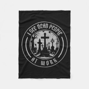 Mens See Government Agencyd People At Work _ Fleece Blanket