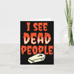Mens See Government Agencyd People Halloween Funny Card
