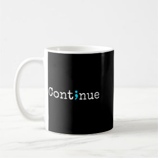 Mens Semicolon Mental Health Prevention Awareness Coffee Mug