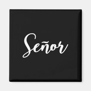 Mens señor spanish mr husband wife wedding señora magnet