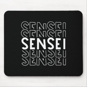 Mens Sensei Martial Arts Karate Judo Training Coac Mouse Pad
