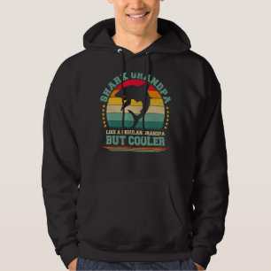 Mens Shark Vintage Shark Grandpa Father's Day Hoodie
