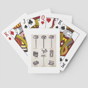 Men's shaving equipment, from a trade catalogue of playing cards