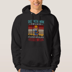 Mens Sheet Metal Worker Is Not A Career Metal Lock Hoodie
