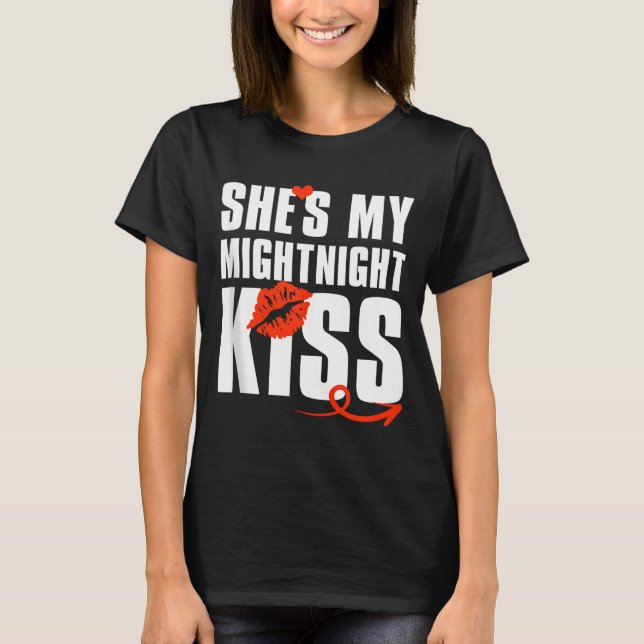Mens She's My Midnight Kiss Happy New Year Matchin T-Shirt (Front)