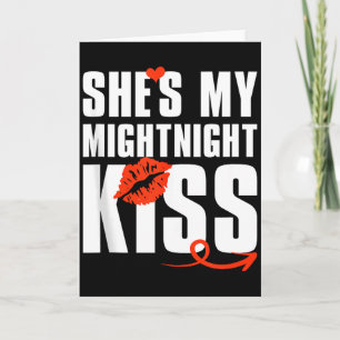 Mens Shes My Midnight Kiss Happy New Year Matching Card