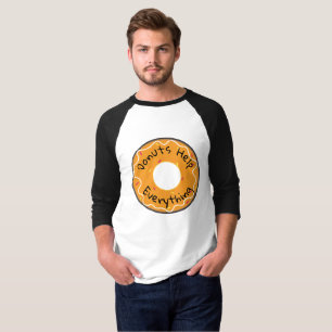 Mens Shirt Doughnuts Help Everything