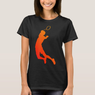 Mens Shuttle Badminton Squash Badminton Player T-Shirt