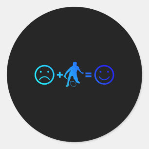 Mens Shuttle Squash Badminton Women Classic Round Sticker