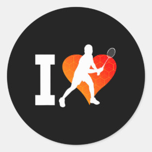 Men's Shuttle Women's Dminton Player  Classic Round Sticker