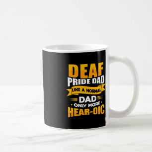 Mens Sign Language Deaf Awareness ASL and Deaf Pri Coffee Mug