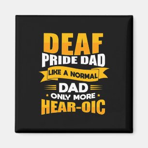 Mens Sign Language Deaf Awareness ASL and Deaf Pri Magnet