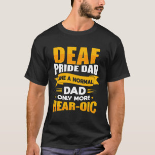 Mens Sign Language Deaf Awareness ASL and Deaf Pri T-Shirt