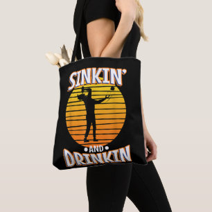 Mens Sinkin and drinkin cornhole Tote Bag