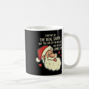 Mens Sit On My Lap Funny Rude Xmas Naughty Christm Coffee Mug