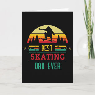Mens Skateboard Skater Dads Vintage Retro Art- Ska Card