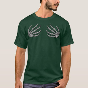 Mens Skeleton Hands Women Spooky Halloween Rock Ba T-Shirt