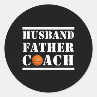 Mens Sketll Lover Dad Husnd Father Coach  Classic Round Sticker