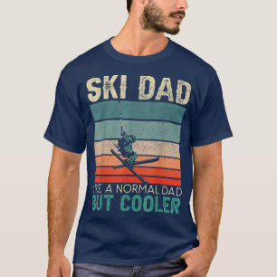 Mens Ski Dad Mountain Ski Winter Sport Skier Snow  T-Shirt