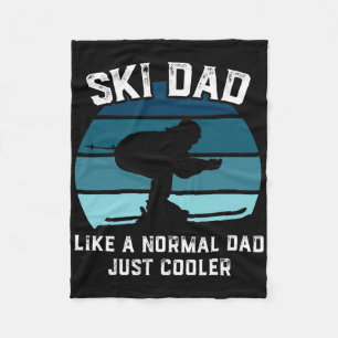 Mens Ski Dad Shirt For Men Funny Skiing Like A Nor Fleece Blanket